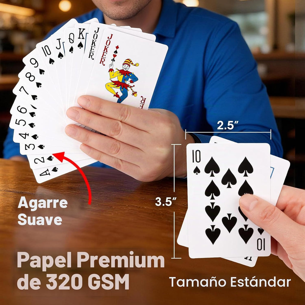 Juego de cartas, 36 barajas de cartas a granel de tamaño estándar, perfectas para juegos de cartas clásicos, juegos de fiesta, blackjack, juegos de cartas para familias y actuaciones mágicas
