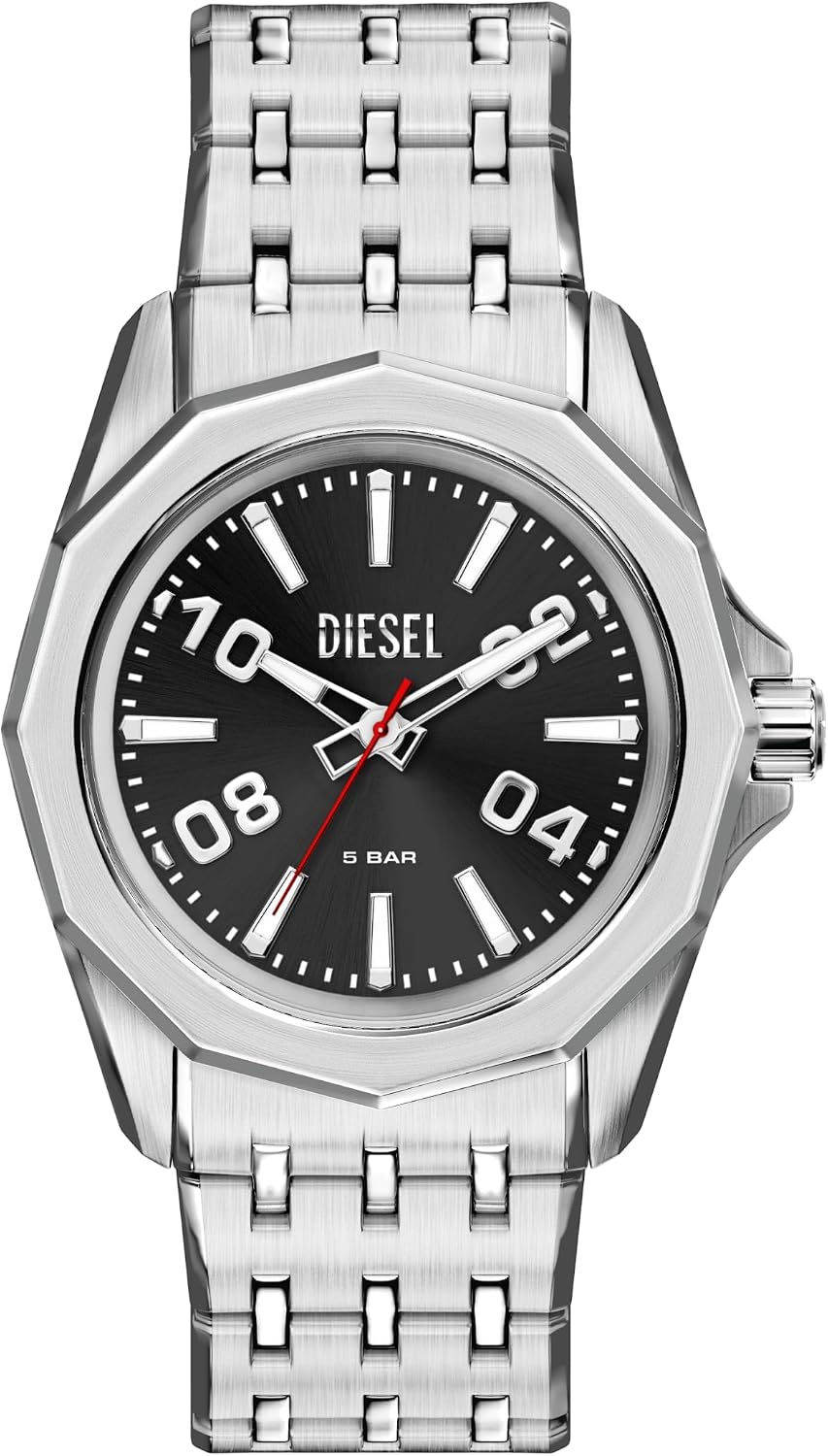 Reloj para hombre Diesel Stinger Three-Hand de acero inoxidable (Modelo: DZ2245)