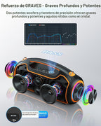 Altavoz Bluetooth, altavoces portátiles de pico de 200 W
