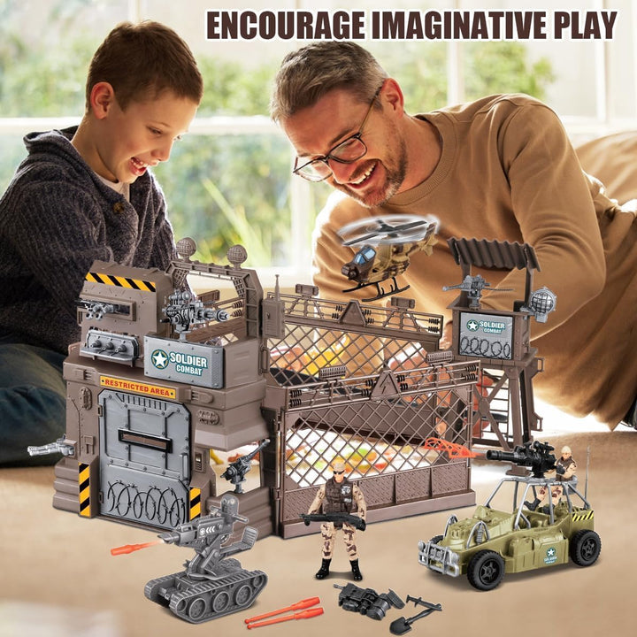 Fisca Set de Juguetes Militares - Juego de Figuras de Acción de Sol...