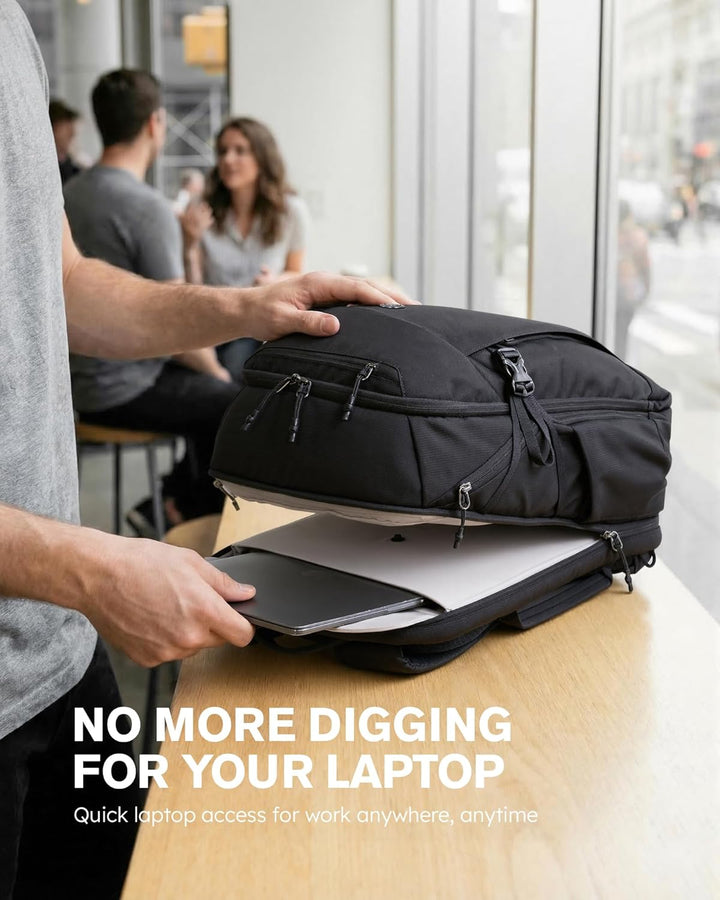 Tolaccea Travel Laptop Backpack 32L, TSA Friendly Flight Approved C...