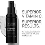 Revision Skincare C+ Correcting Complex 30% Suero de vitamina C, Duo de energía de brillo saludable