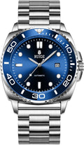 Nuevo reloj mecánico totalmente automático para hombre, calendario de acero inoxidable, bisel giratorio de moda, moda, luz nocturna, impermeable, A8-2