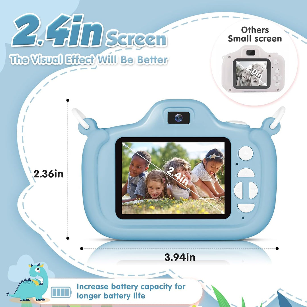 Cámara para niños con linterna y pantalla de 2.4 pulgadas, cámara p...