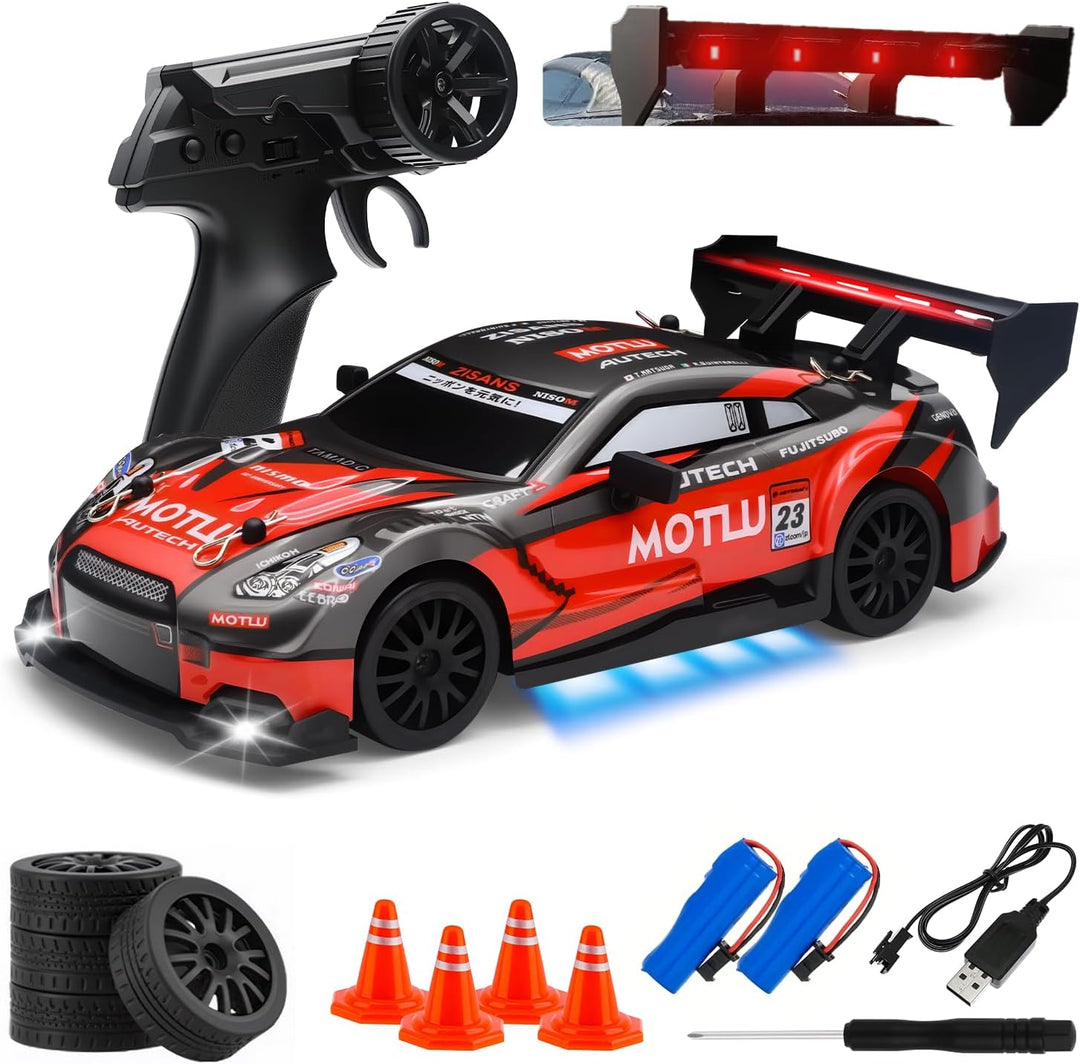 Coche de deriva RC, vehículo de control remoto a escala 1:24 para n...
