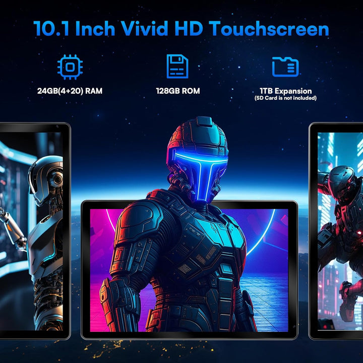 HiGrace 2025 última tablet Android 15 mejorada de 10 pulgadas, 24GB...
