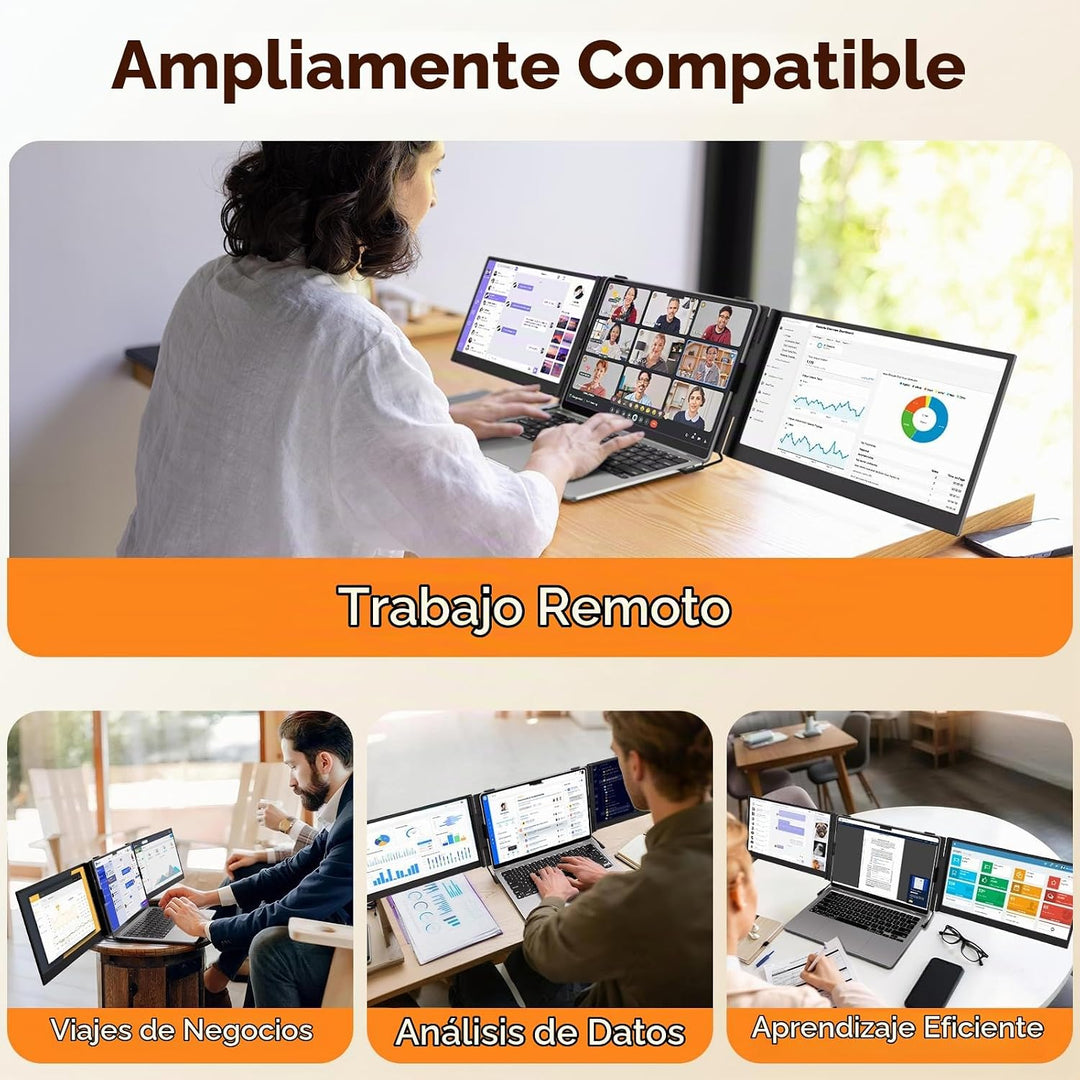 ROYY - Extensor de pantalla para laptop, monitor portátil 1080P FHD...