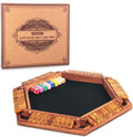 AMEROUS - Juego mejorado de dados "Shut The Box" para 1-6 jugadores, juego de mesa de madera para matemáticas con 16 dados para niños, adultos, familia, aula, hogar, fiesta o bar