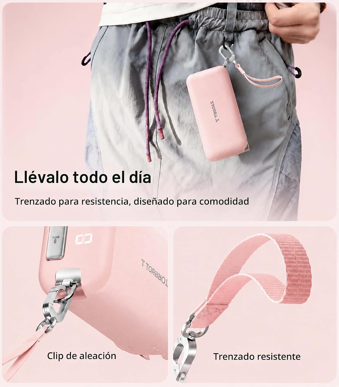 TORRAS Cargador portátil de 10000 mAh, cargador de energía de carga...