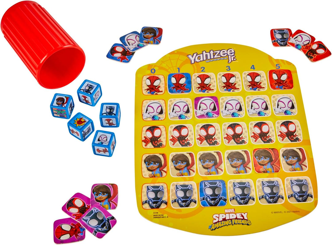 Hasbro Spidey and His Amazing Friends Yahtzee Jr juego de