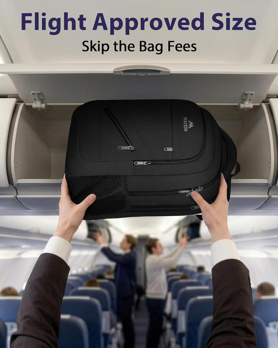 MATEIN Mochila para laptop de 18.4 pulgadas de 50 litros, mochila d...