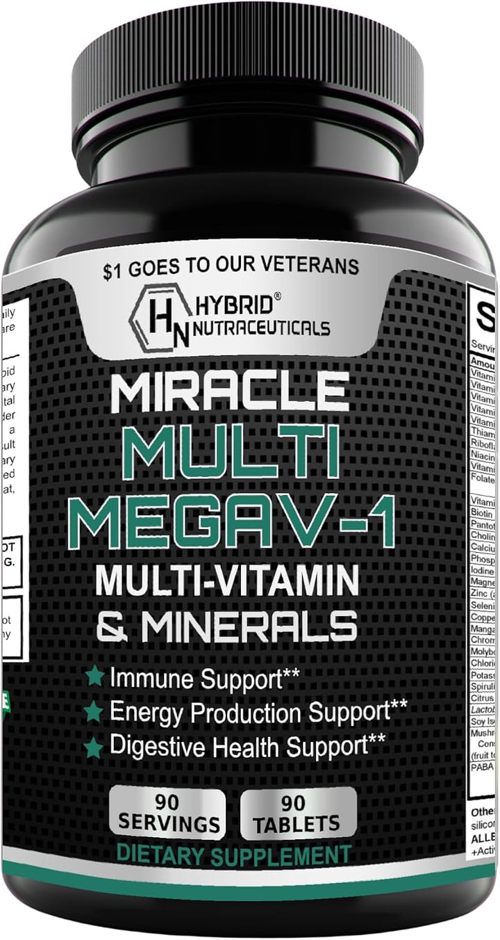 MEGAV-1 Multivitaminas, superalimentos y minerales, multivitamínico...
