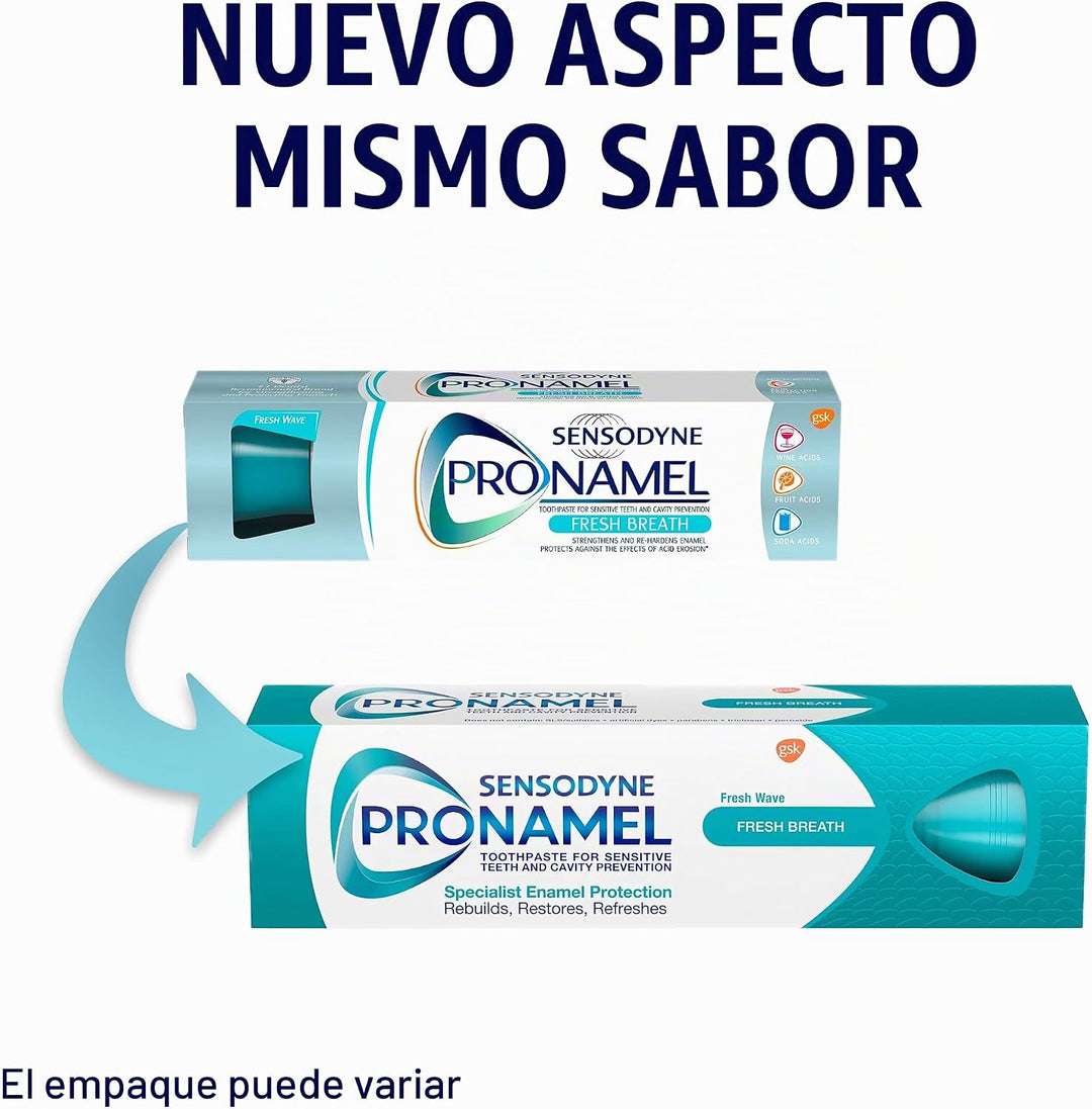 Sensodyne Pronamel Fresh Breath Pasta de dientes de esmalte para di...