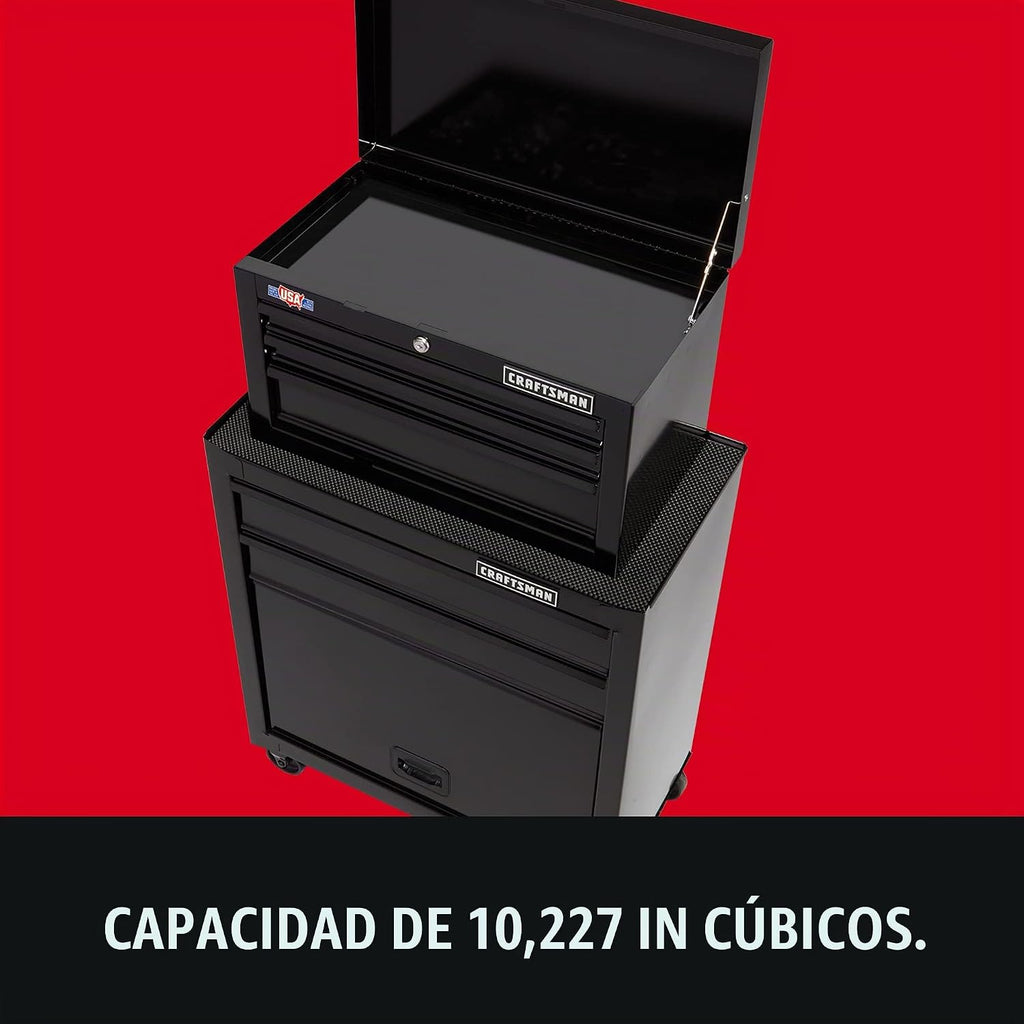 Craftsman - Cofre de herramientas con rollo de revestimiento para cajones, 26 pulgadas, 5 cajones, negro (CMST82763BK)
