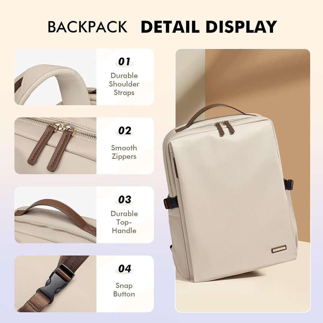 GOLF SUPAGS Elegante mochila para computadora portátil para mujer,...
