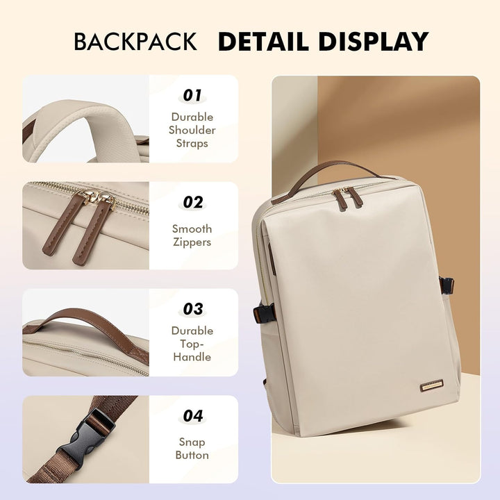 GOLF SUPAGS Elegante mochila para computadora portátil para mujer,...