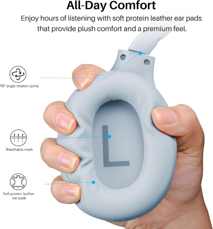 TOZO Auriculares híbridos HT3 con cancelación de ruido, batería de...