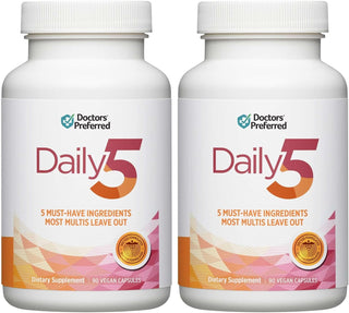 DOCTORS' PREFERRED Daily5 Multivitamínico para mujeres y hombre...