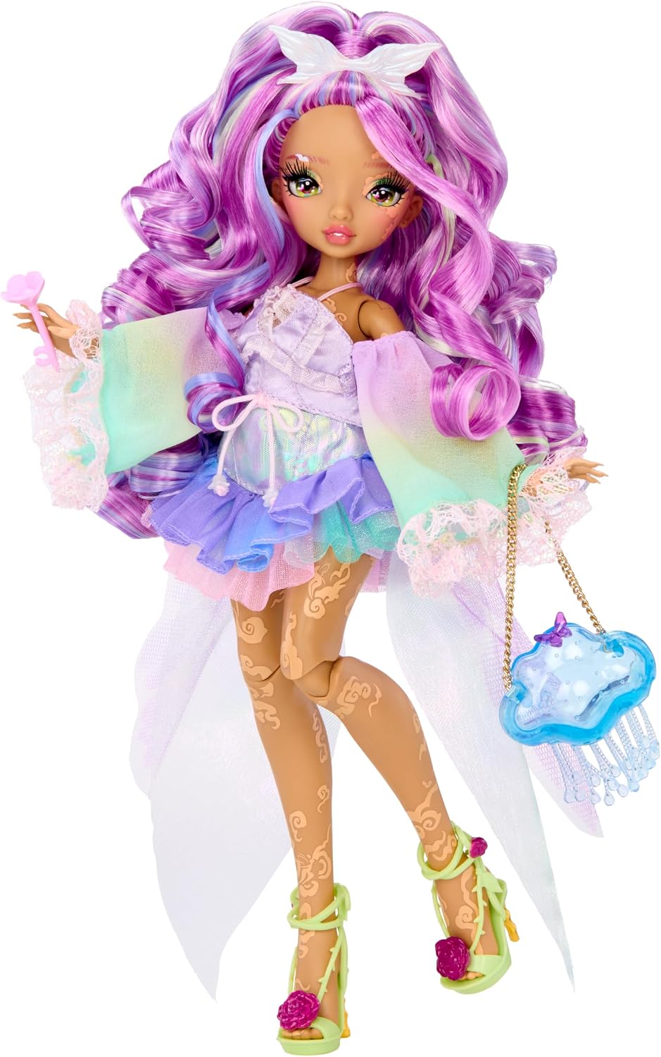 Mirror Mi Luna Skye - Muñeca de moda con accesorios, muñeca de fantasía de emoción de ensueño