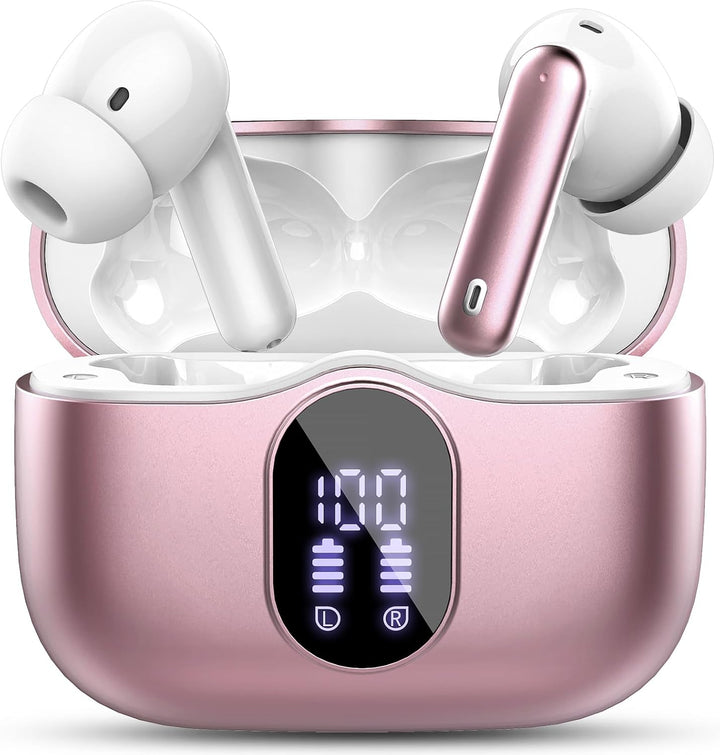 Auriculares inalámbricos, Bluetooth 5.4, auriculares estéreo con gr...