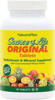 NaturesPlus Source of Life - 90 tabletas - Suplemento multivitamíni...