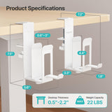PEGZONE Soporte vertical para laptop con 2 ranuras para debajo del...