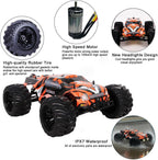 JLBRACINGRC Coche de control remoto a escala 1:10, camión RC RTR de alta velocidad de 80+KM/H, autos eléctricos controlados por radio de 2.4 GHZ, camión monstruo todoterreno 4WD 4x4, coche RC sin