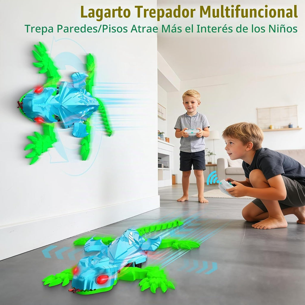 Lagarto de escalada de pared recargable con control remoto