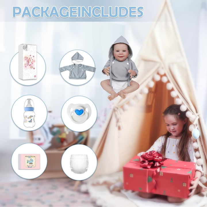 CHAREX Muñecas de bebé Reborn realistas para niño \u2013 Muñeca rec...