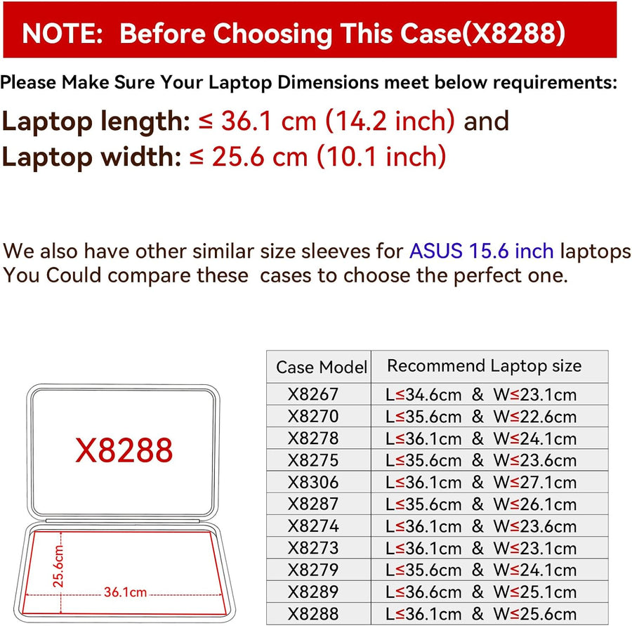 Smatree Funda protectora rígida de EVA para ASUS TUF A16 2024 FA607...