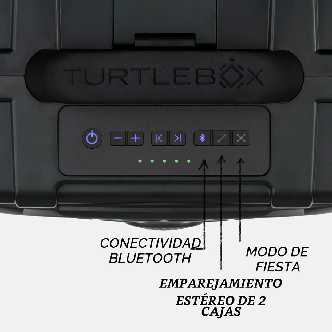 Turtlebox Original Gen 3: Altavoz Bluetooth portátil para exteriore...