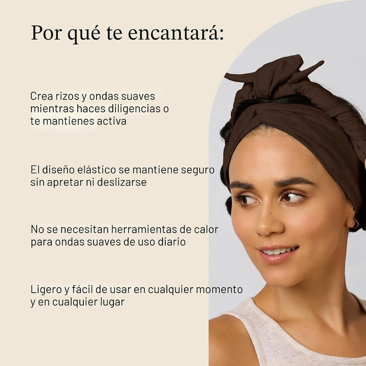 Kitsch Set & Flow Active - Diadema rizadora sin calor para mujer, c...