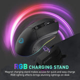 DAREU EM901X - Mouse inalámbrico para juegos con base de carga RGB...