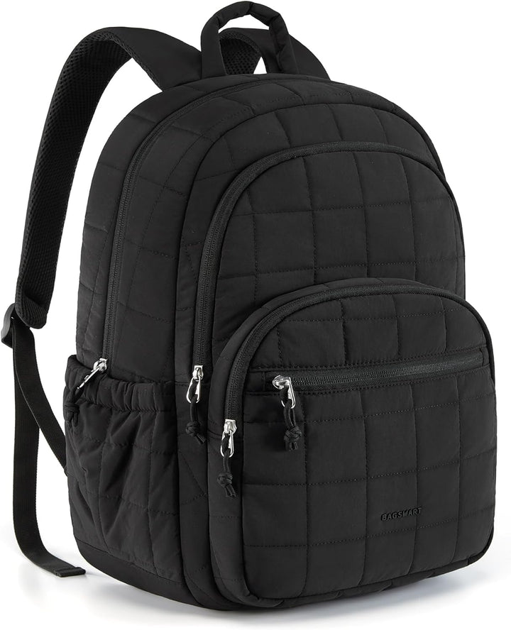 BAGSMART Mochila universitaria para laptop, mochila de viaje para m...
