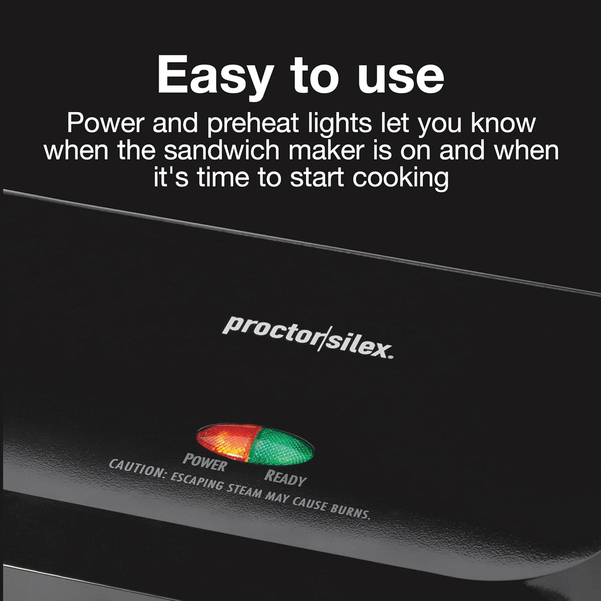 Proctor Silex Panini Press - Parrilla para sándwiches y parrilla eléctrica