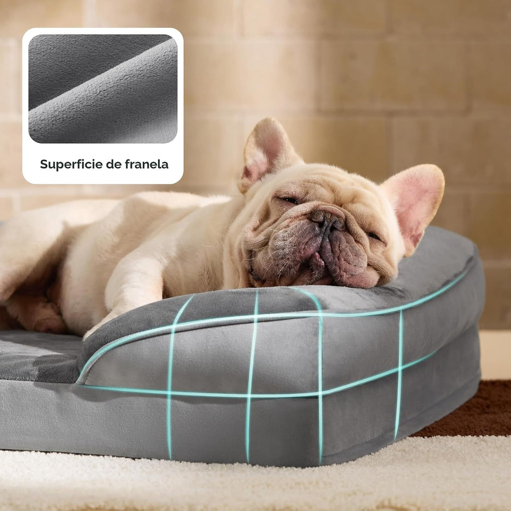 Bedsure - Cama ortopédica para perros con diseño original, lavable y