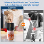 Kit de sellador al vacío eléctrico para tarros Mason con pausa automática de un solo toque