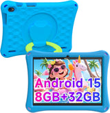 Tableta para niños Android 15 con estuche, tableta de 10 pulgadas p...