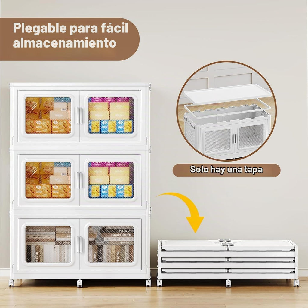 BROVIEW - Contenedores apilables extra grandes de 660 cuartos de galón con