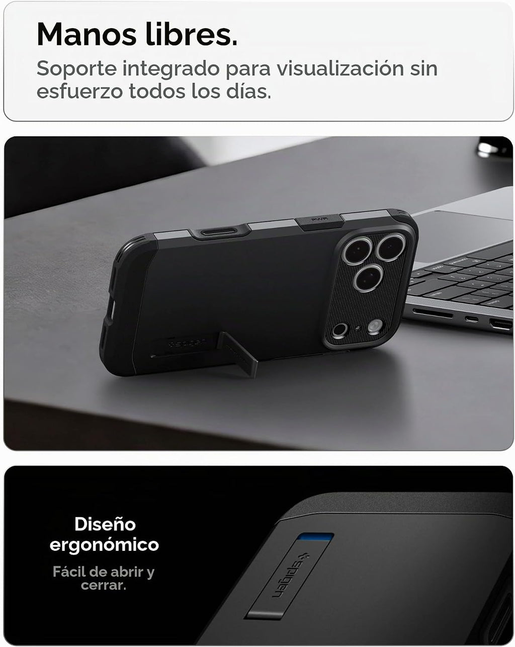 Spigen Tough Armor T MagFit - Funda para iPhone 17 Pro / 18 Pro