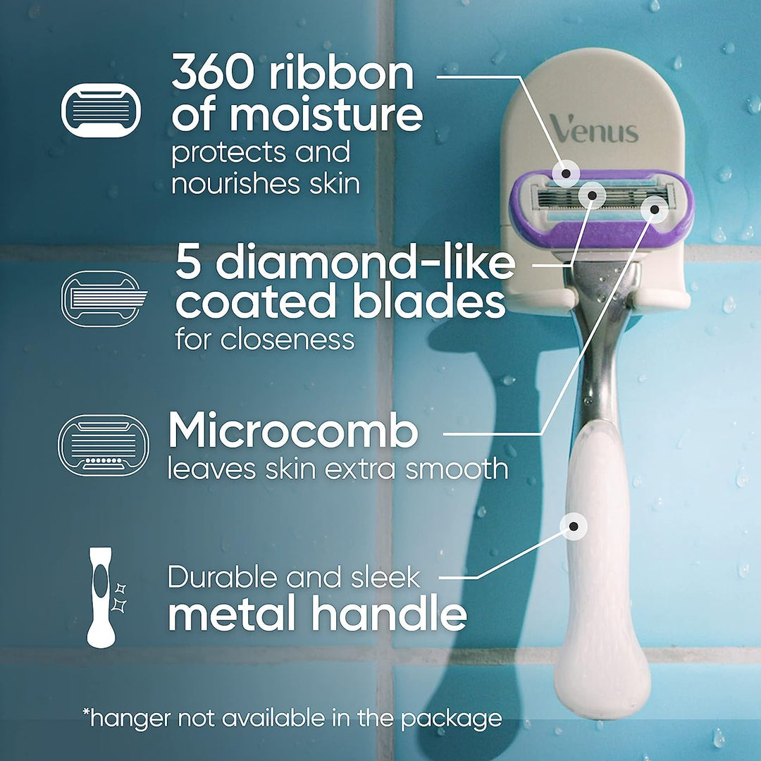 Gillette Maquinillas de afeitar Venus Deluxe Smooth Platinum para m...