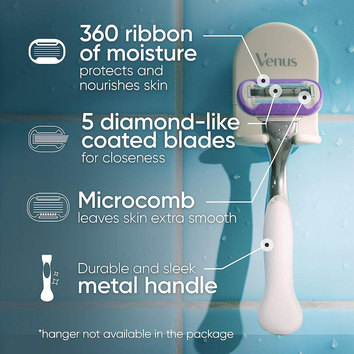 Gillette Maquinillas de afeitar Venus Deluxe Smooth Platinum para m...