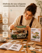 Rolife Kit de casa en miniatura para bricolaje, camión de café