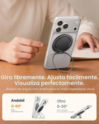andobil [2026 Ultra-delgado] Agarre magnético para teléfono MagSafe [rotación de 360°] Soporte magnético de anillo de teléfono celular y soporte para accesorios MagSafe y iPhone 17 Air 16 Pro Max Plus