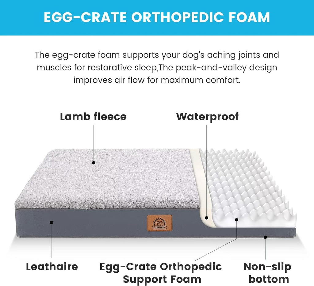 Cama ortopédica lavable para perros medianos, cama grande