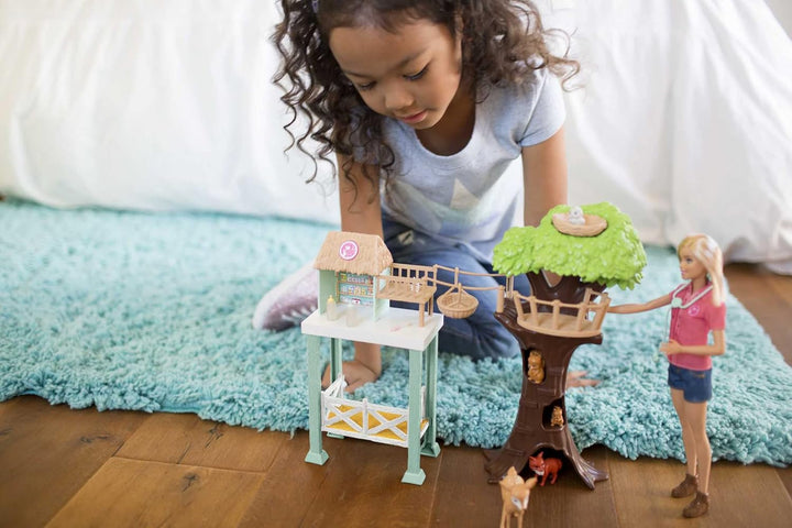 Muñeca Barbie veterinaria y juego, tema de rescate de animales con...