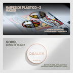 SLOWPLAY Godel Clay Poker Set, Fichas de arcilla de 14 g y 40 mm para Texas Hold'em