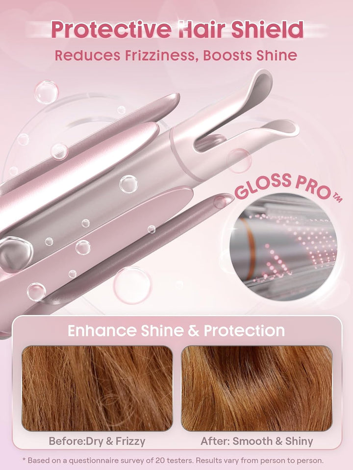 SHEGLAM Rizador automático de regalo para mujer (rosa, 1.25 pulgada...