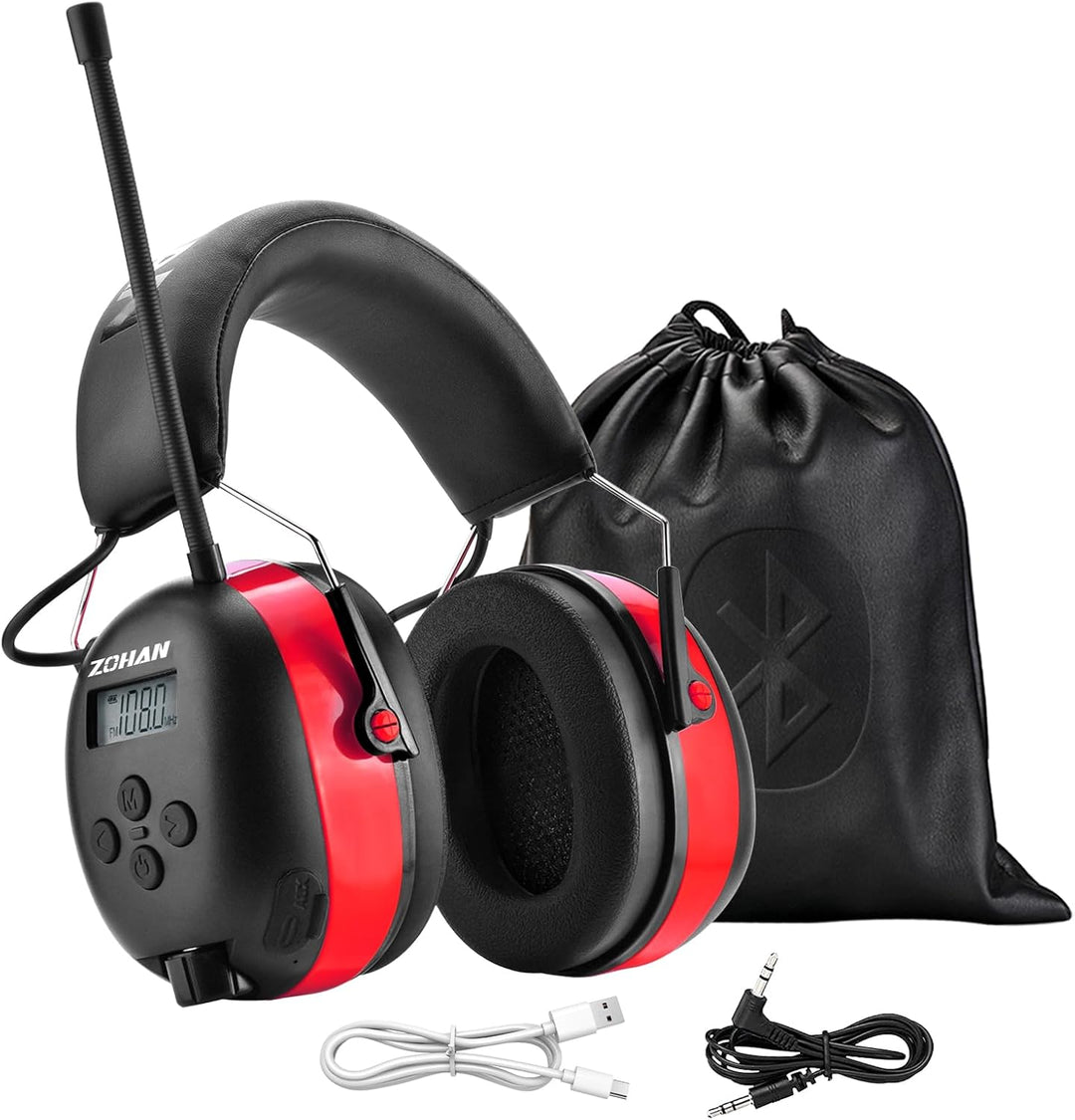 ZOHAN AM\/FM Radio Headphone with Digital Display,Ear Protection No...