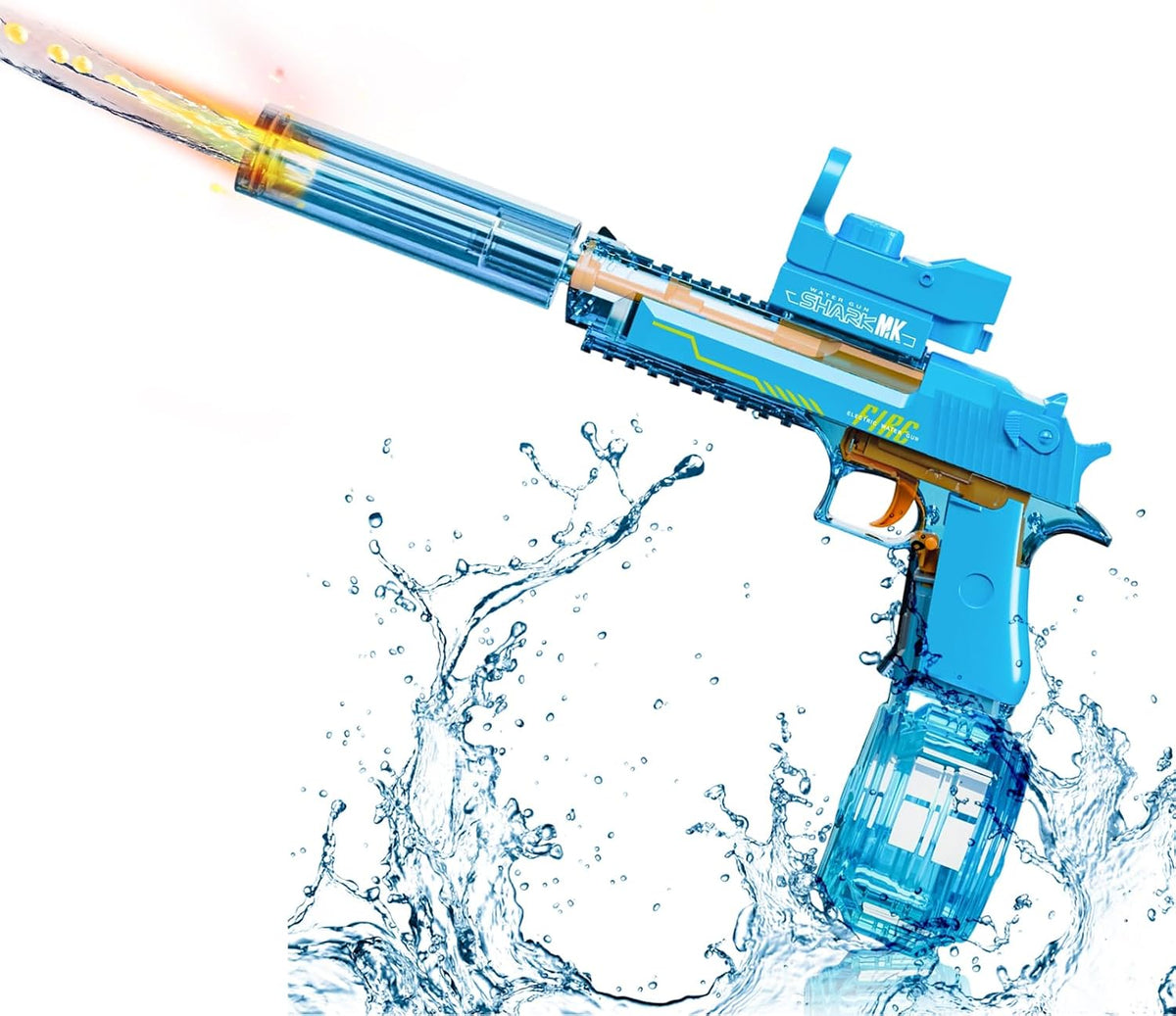 Pistola de agua eléctrica, pistola automática para chorros para niños